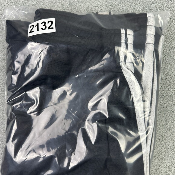 Nike Basketball Pants Men M Black White Striped Ankle Zip Sweatpants Y2K Baggy - Picture 12 of 12